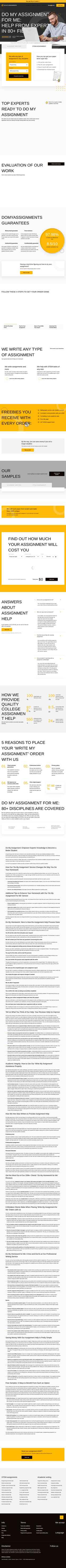 Captura de tela domyassignments.com