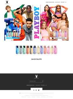 Ekrānuzņēmums playboyfragrances.com