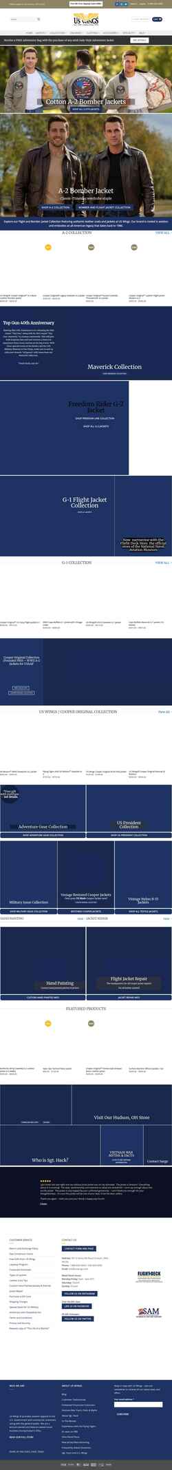 Screenshot www.uswings.com