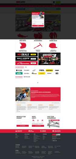 Captura de pantalla www.mxstore.com.au