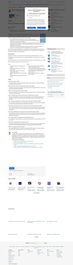 Captura de pantalla flash-memory-toolkit.updatestar.com