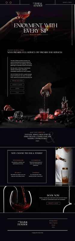 Screenshot thebarandtender.com