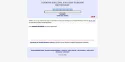 Captură de ecran turkishdictionary.net