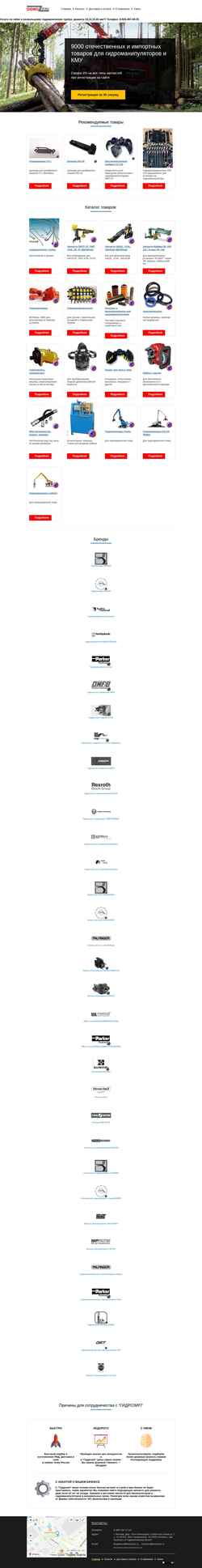 Screenshot gidrozip.ru
