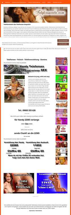 Screenshot telefonsexeln.com