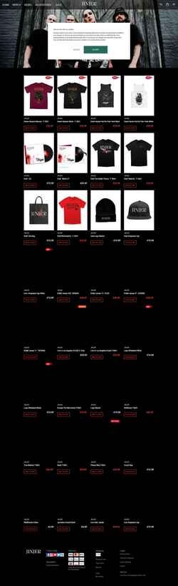 Screenshot jinjer-merch.com
