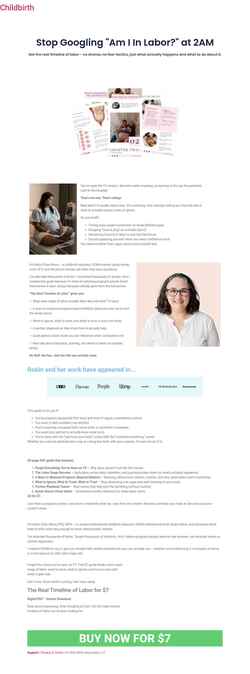 Zrzut ekranu childbirth.org
