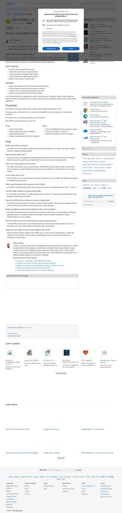 Snímek obrazovky win-sniffer.updatestar.com