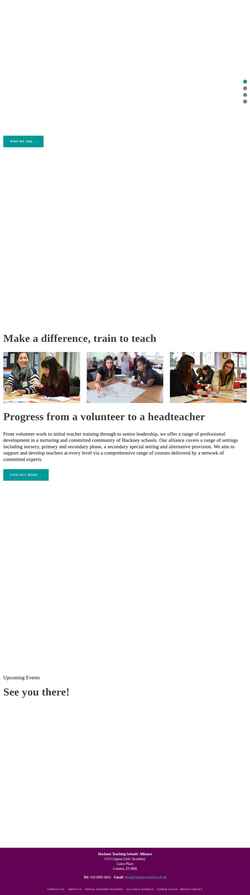 Screenshot www.hackneytsa.org.uk