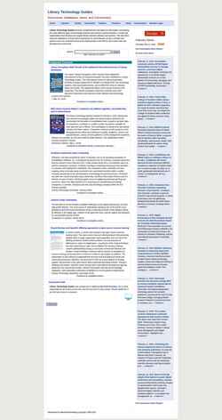 Скриншот librarytechnology.org