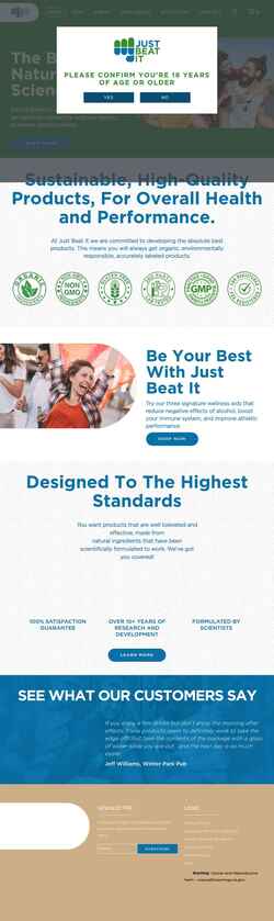 Screenshot justbeatit.com