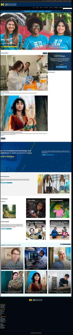 Screenshot lsa.umich.edu