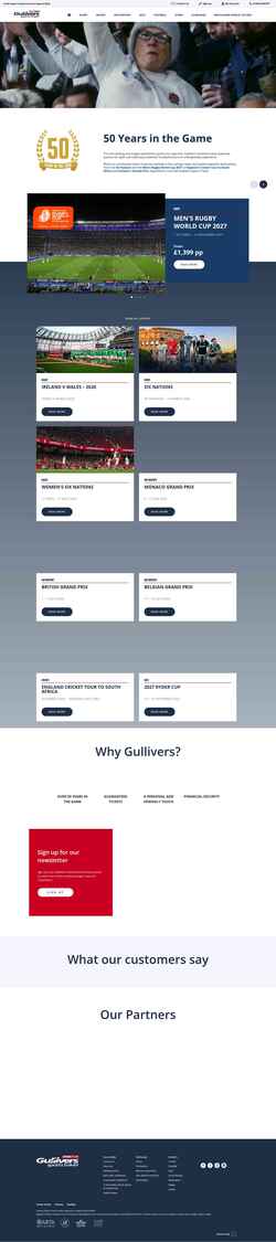 Снимак екрана gulliverstravel.co.uk