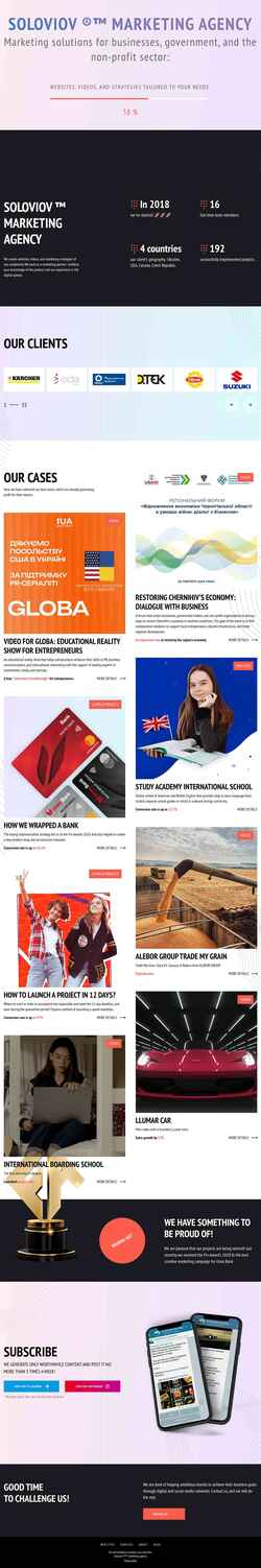 Screenshot soloviov.agency