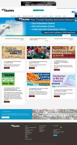 Screenshot www.tappi.org