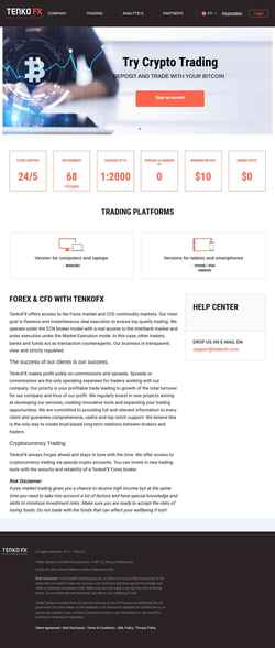 Screenshot tenkofx.com