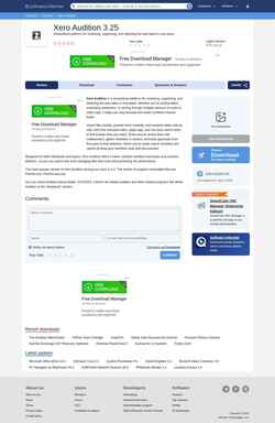 Snímka obrazovky xero-audition.software.informer.com