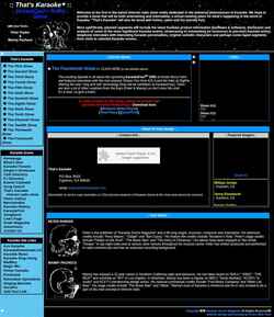 Screenshot thatskaraoke.com