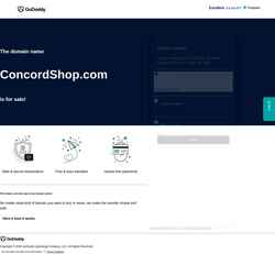 Screenshot concordshop.com