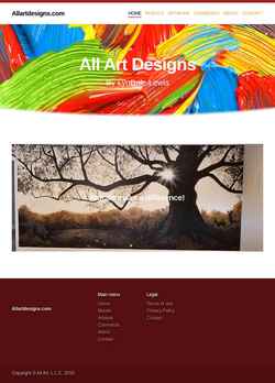 Skærmbillede allartdesigns.com