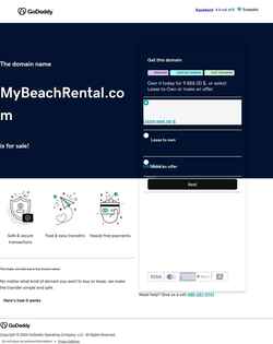 Captura de pantalla mybeachrental.com