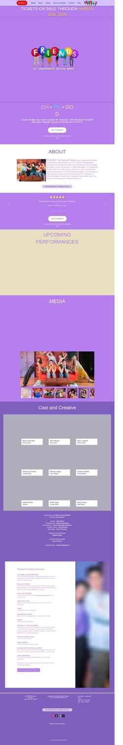 Captura de pantalla www.friendsoffbroadway.com
