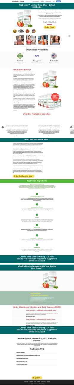 Screenshot prodentim-the.net