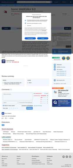 Zrzut ekranu namo-webeditor.software.informer.com