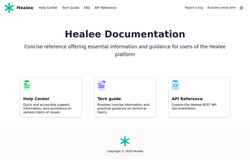 Screenshot documentation.healee.com