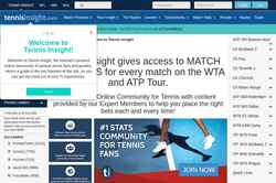 Captură de ecran tennisinsight.com