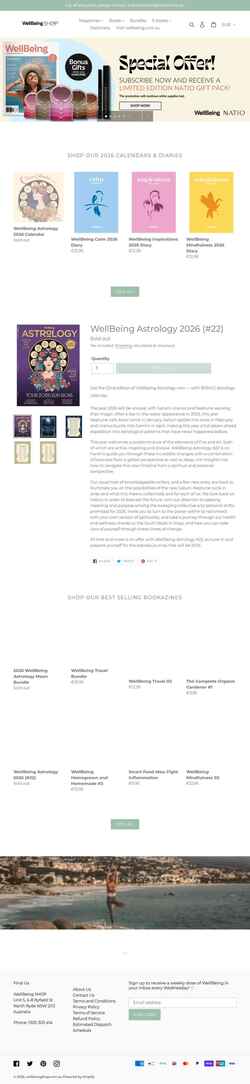 Ekraanipilt wellbeingshop.com.au