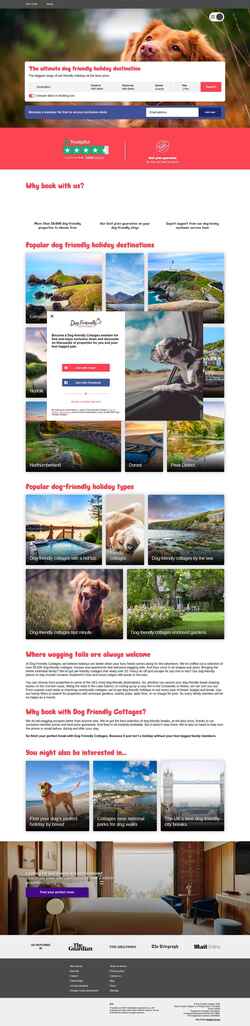 Captura de pantalla www.dogfriendlycottages.co.uk