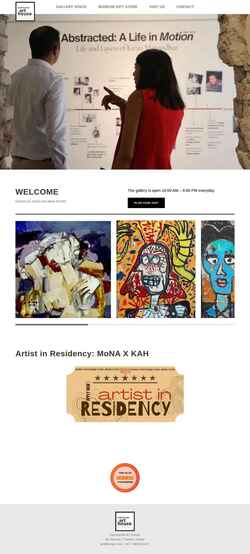 Screenshot kathmanduarthouse.com