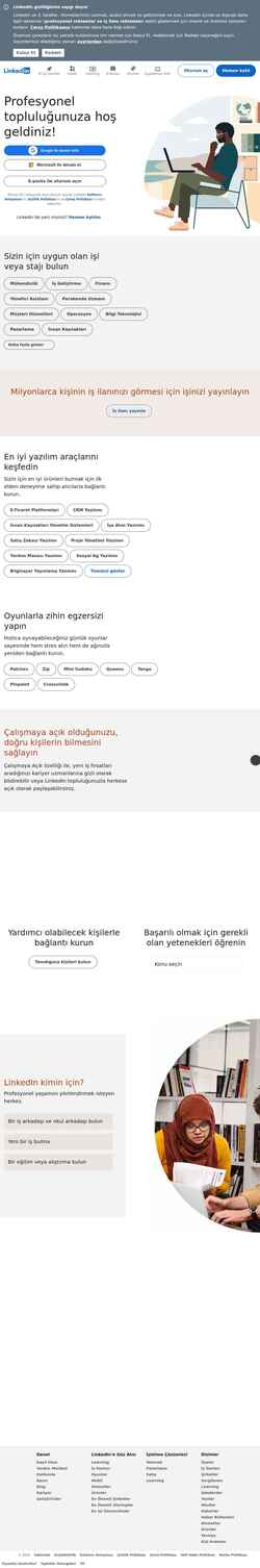 Ekraanipilt tr.linkedin.com