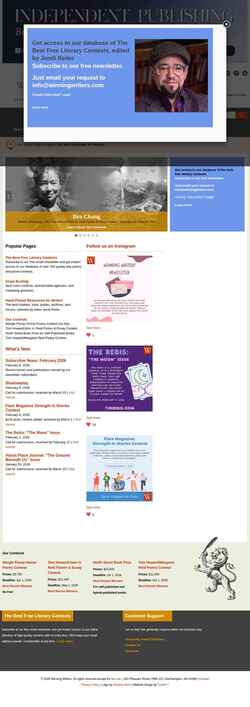 Screenshot winningwriters.com