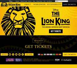 Captura de pantalla lionking.com