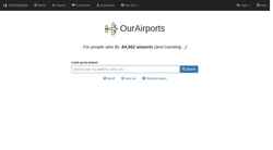 Snimka zaslona ourairports.com