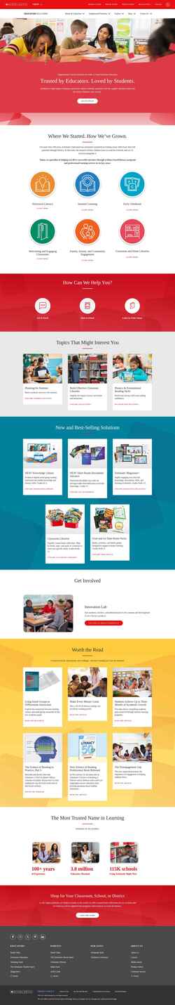 Snímka obrazovky education.scholastic.com