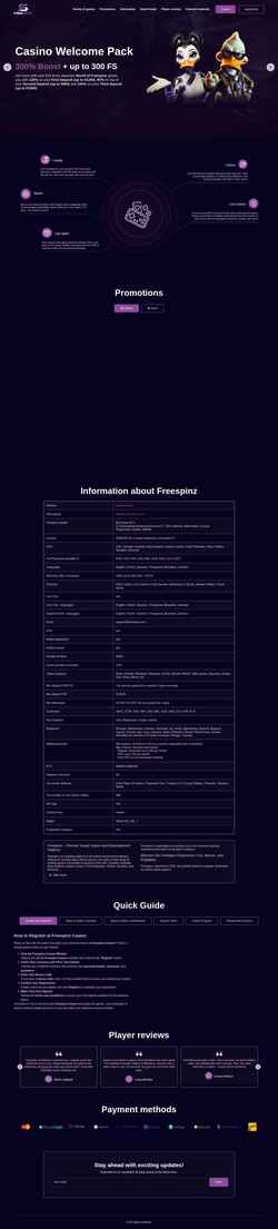 Screenshot freespinz.uk