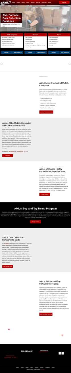 Screenshot www.amltd.com