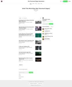 Screenshot www.trenchantedges.com