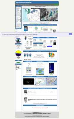Screenshot midcolumbiaweather.com