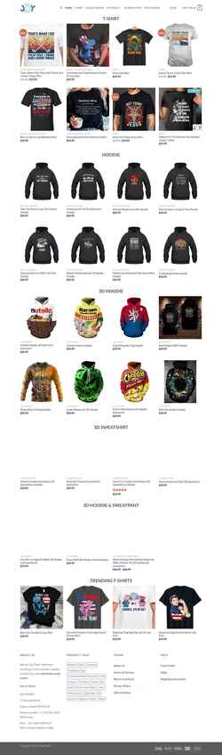 Skærmbillede joytshirt.com