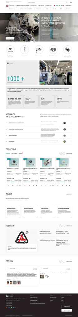 Captura de tela www.lincos.ru