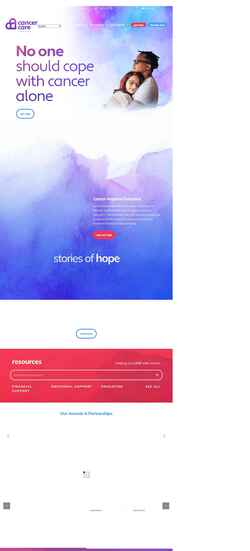 Screenshot cancercareservices.org