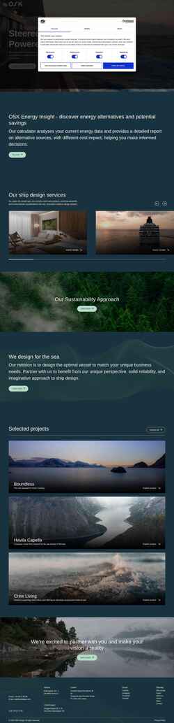 Screenshot www.oskdesign.com