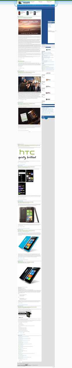 Snímek obrazovky windowsphonethoughts.com