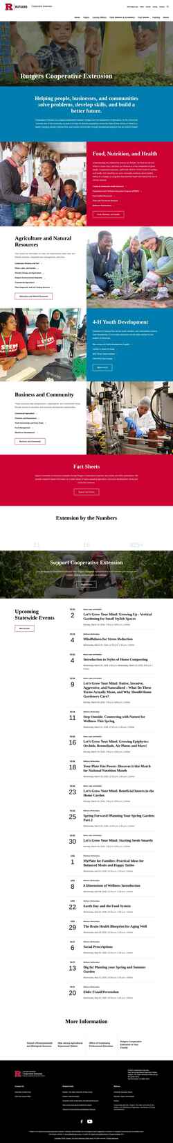 Скриншот extension.rutgers.edu