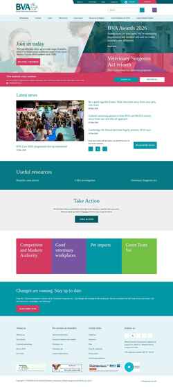 Screenshot www.bva.co.uk