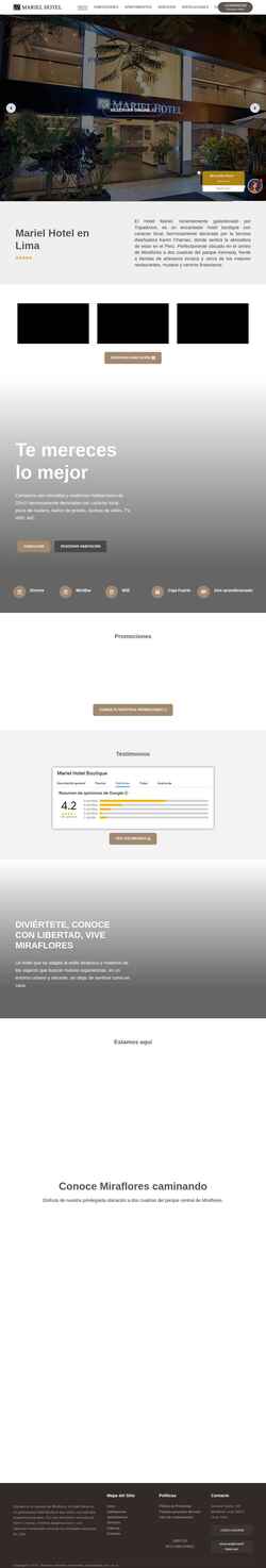 Screenshot mariel-hotel.com